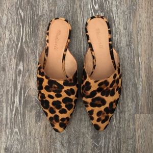 Madewell Remi Mule in Leopard Calf Hair